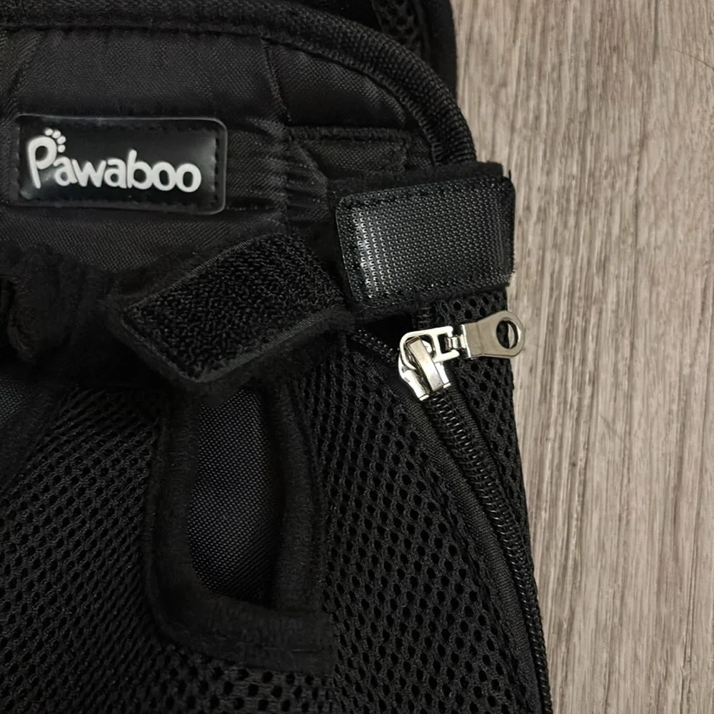 Pawaboo Black Pet Carrier Backpack szM